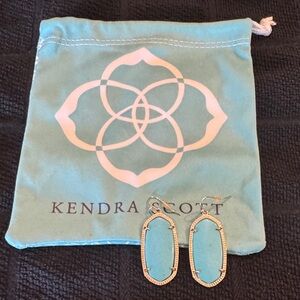 Kendra Scott Turquoise Elle-Style Drop Earrings